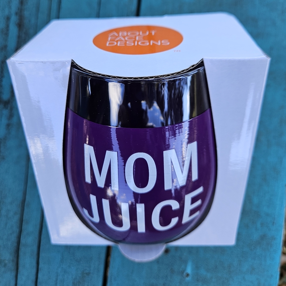 Mom Juice Wine Glass